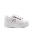 Sneaker platform con strass da donna