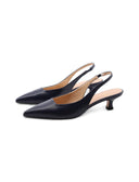 Décolleté slingback kitten heel donna