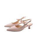 Slingback kitten heel nude da donna
