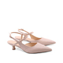 Slingback kitten heel nude da donna