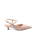 Slingback kitten heel nude da donna