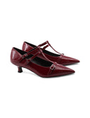 Décolleté kitten heel in vernice donna