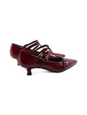 Décolleté kitten heel in vernice donna