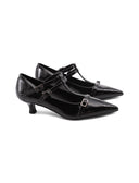 Décolleté kitten heel in vernice donna