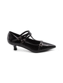 Décolleté kitten heel in vernice donna