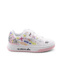 Sneaker con stampa, glitter e borchie