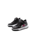 Sneaker bimba con paillettes e borchie