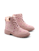 Anfibio rosa con cuori da bimba