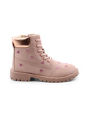 Anfibio rosa con cuori da bimba