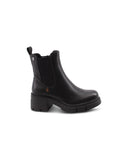 Combat boot nero da donna