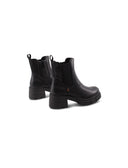 Combat boot nero da donna
