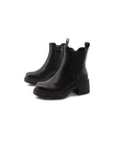 Combat boot nero da donna