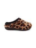 Pantofola animalier da donna