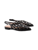 Ballerina slingback con borchie donna