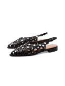 Ballerina slingback con borchie donna