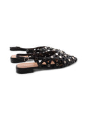 Ballerina slingback con borchie donna