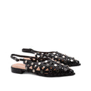 Ballerina slingback con borchie donna