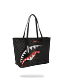 Unfinished shark tote bag borsa donna