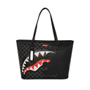 Unfinished shark tote bag borsa donna