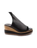 Sandalo zeppa con plateau da donna