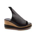 Sandalo zeppa con plateau da donna