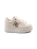 Sneaker platform con gioiello da donna