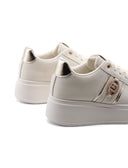 Sneaker platform con gioiello da donna