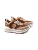 Sneaker platform animalier da donna