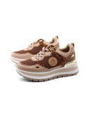 Sneaker platform animalier da donna