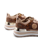 Sneaker platform animalier da donna