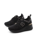 Sneaker gioiello con zeppa da donna