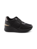 Sneaker zeppe slip on con glitter donna