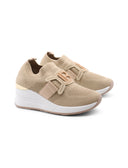 Sneaker slip on con zeppa da donna