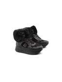 Sneaker alta con pelliccia da donna