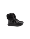 Sneaker alta con pelliccia da donna