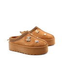 Mules platform con gioielli da donna