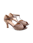 Décolleté t-bar open toe da donna