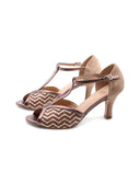 Décolleté t-bar open toe da donna
