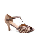 Décolleté t-bar open toe da donna