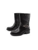 Stivaletto biker con morsetto da donna