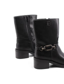 Stivaletto biker con morsetto da donna
