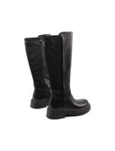 Stivale elasticizzato nero da donna