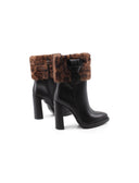 Stivaletto con pelliccia animalier