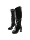 Stivale alto con plateau da donna