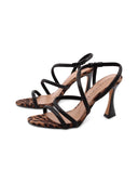 Sandalo con strass da donna