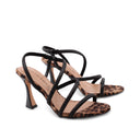 Sandalo con strass da donna