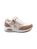 Sneaker con lacci e zip da donna