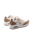 Sneaker con lacci e zip da donna