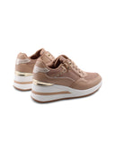 Sneaker zeppa con strass da donna