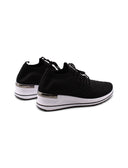 Sneaker zeppa con strass da donna